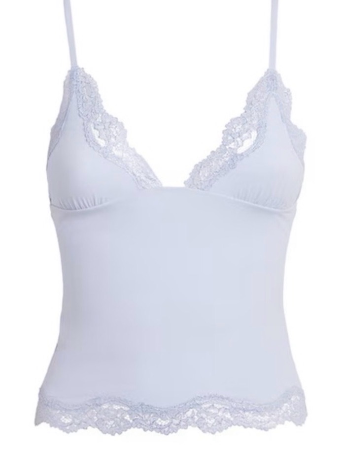 Nwt Skims Fits Everybody Lace Triangle Cami | Periwrinkle Foil | S | Nwt